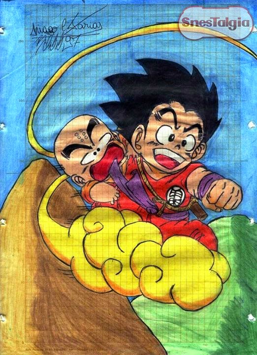 SnesTalgia o Seu Blog Nostálgico: Aprenda a Desenhar (ou não) #7 - Son Goku