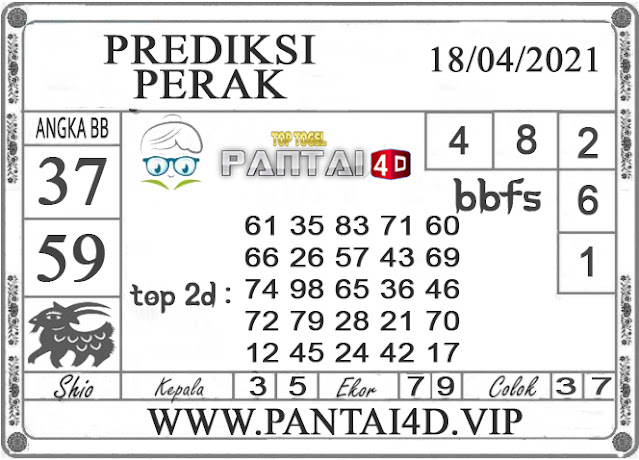 PREDIKSI TOGEL PERAK PANTAI4D 18 APRIL 2021 PREDIKSI TOGEL PERAK PANTAI4D 18 APRIL 2021
