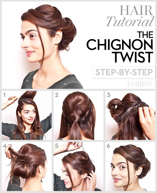 The Chignon Twist Hairstyle Tutorial Step By Step Style Hunt World