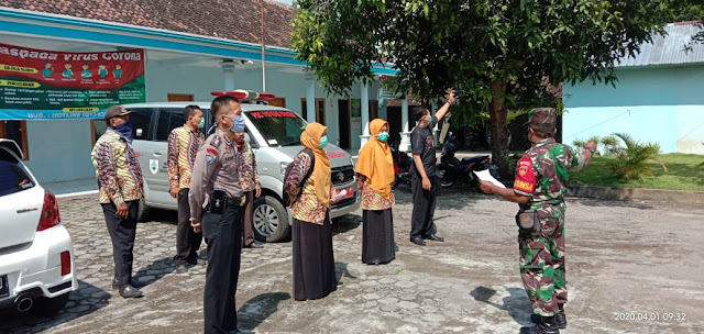 Kodim Sragen - Babinsa Purworejo Terus Lakukan Sosialisasi Pencegahan Covid – 19