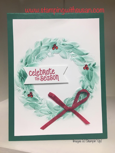 Stampin' Up! Under the Mistletoe, Seasonal Wreath Dynamic Textured Impressions Embossing Folder