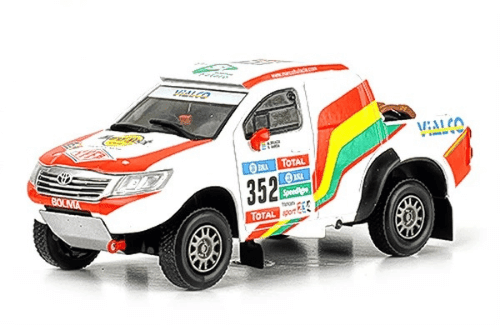 coleccion dakar el tiempo, coleccion dakar 1:43, toyota hilux 1:43 marco bulacia