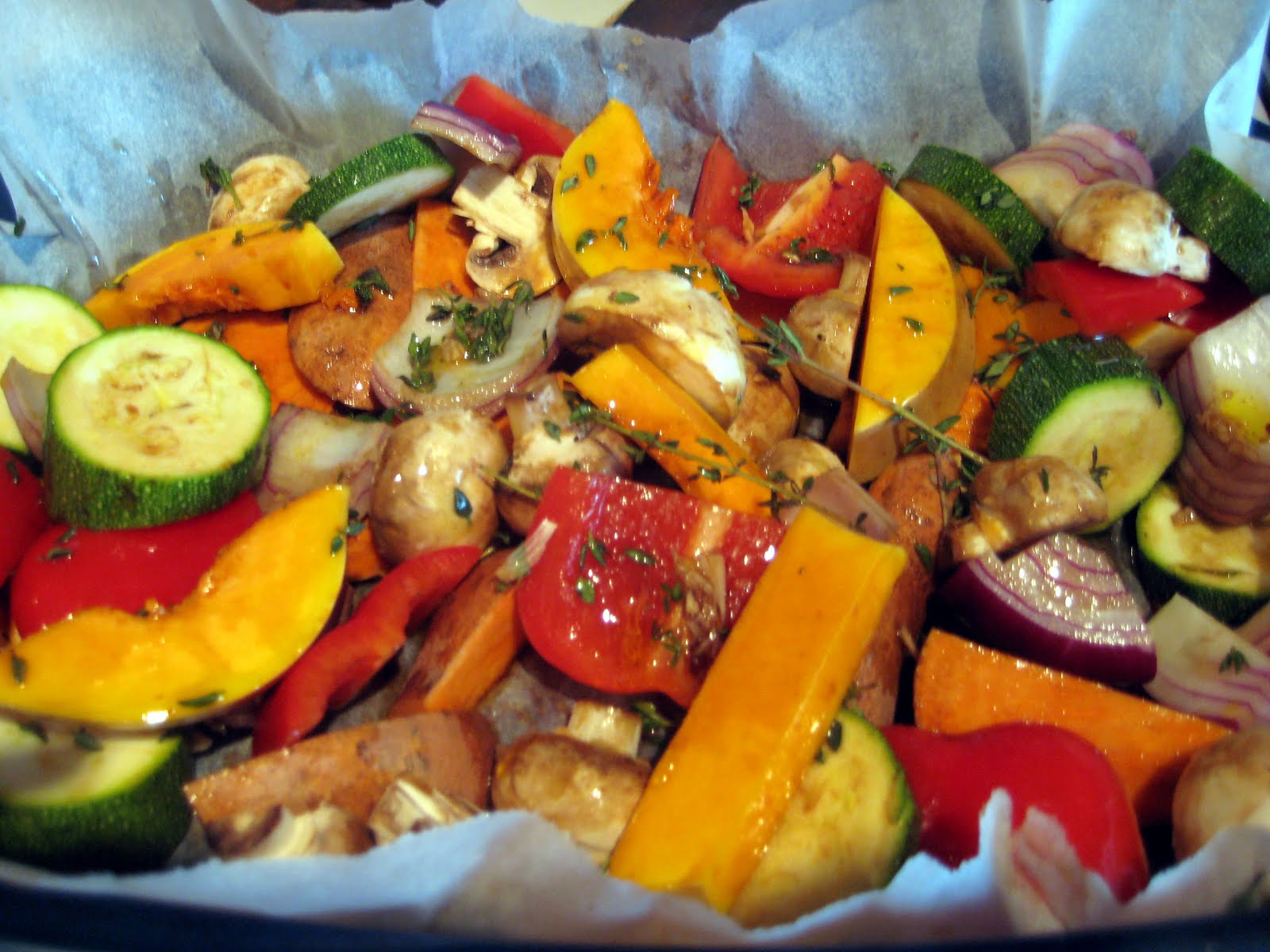 Serena's Medium Rare One Pot Low Fat Veggie Roast