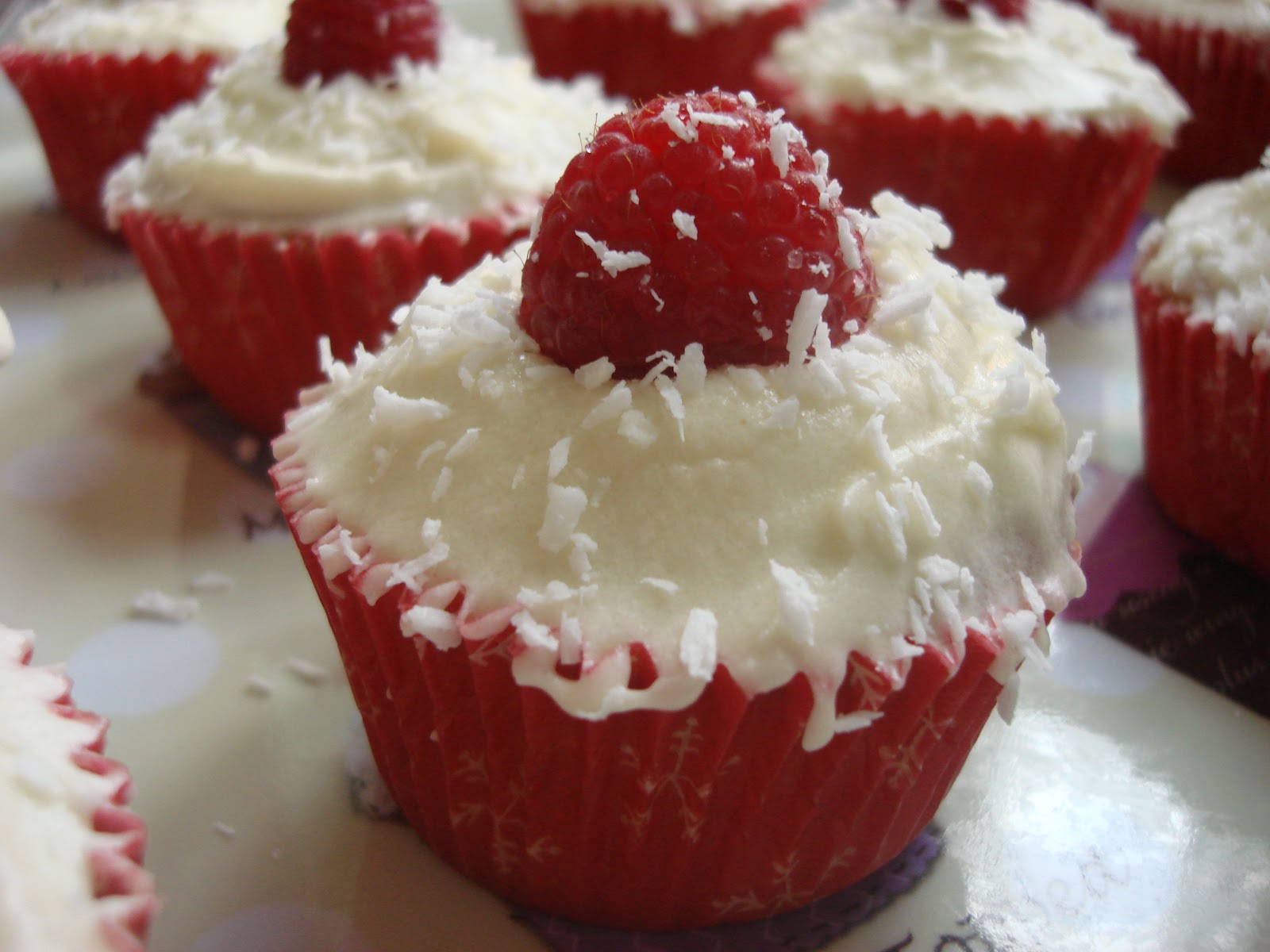 United Cakedom Coconut and Raspberry Cupcakes!!