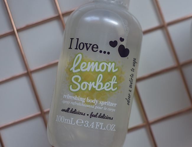 Body Spray I love .. Lemon Sorbet