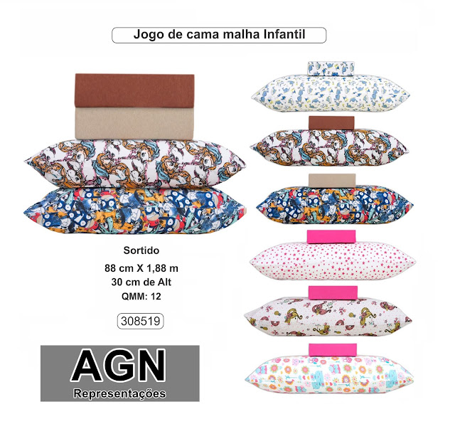 JOGO DE CAMA MALHA INFANTIL