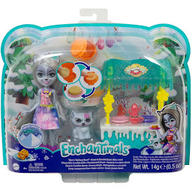 Enchantimals Whipped Snowy Valley Theme Pack Warmin' Up Cocoa Stand Figure