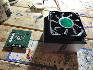 Heat sink and fan removed