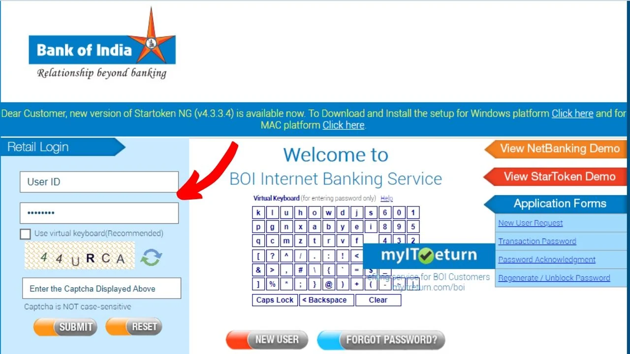 Detailed Indian Bank Net Banking Login Portal Capture Illustration Detailed Indian Bank Net Banking Login Portal Capture Illustration