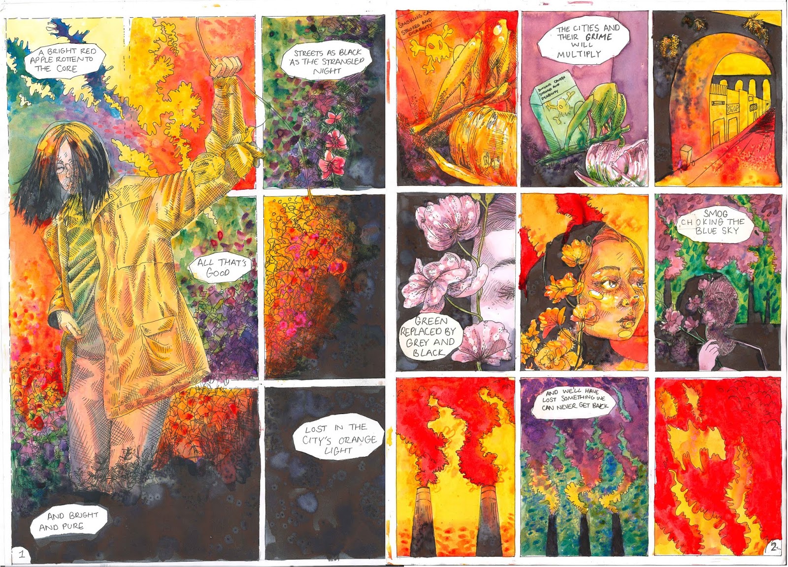 Portfolio, Jake Bown Developing a graphic novel style