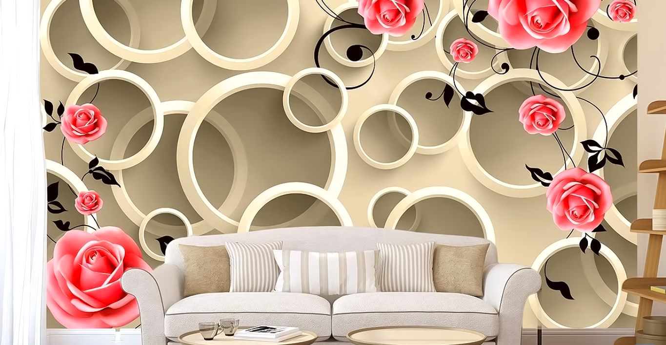 5d Wallpaper For Living Room Price