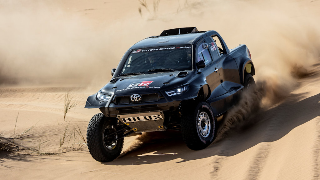 Dakar RallyBound Gazoo Racing Hilux T1+ Uses The Land Cruiser 300's V6