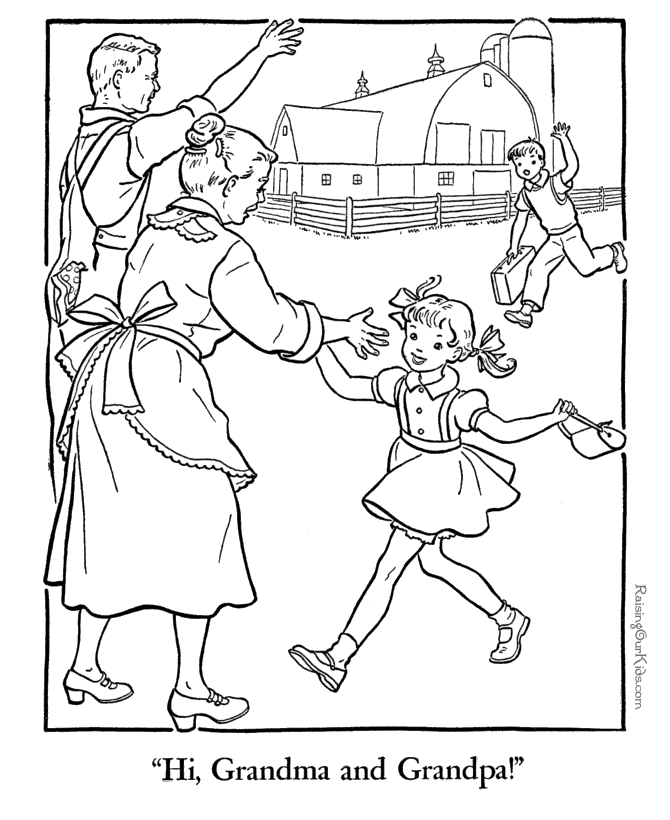 nana and papa coloring pages - photo #9