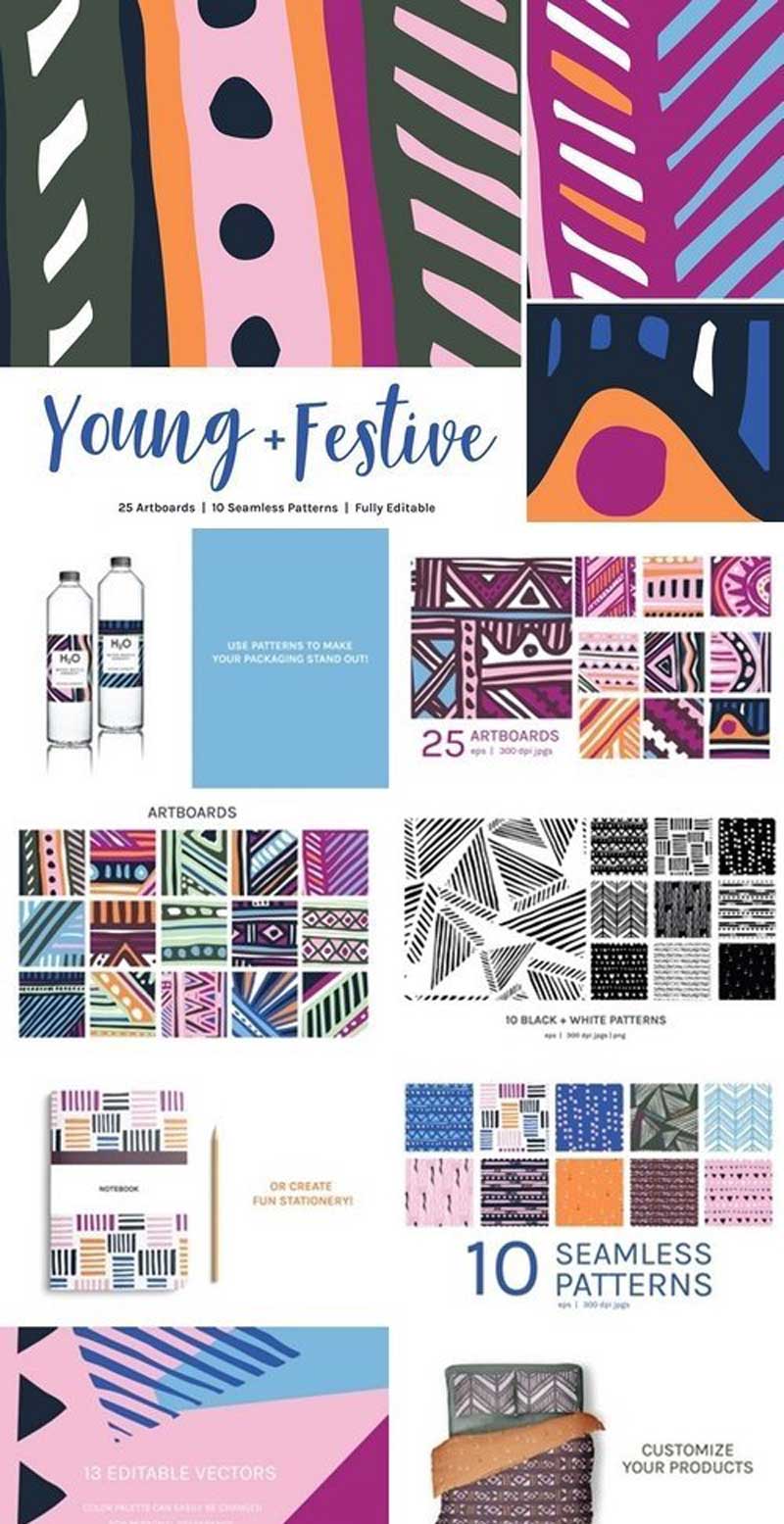 CM - Young Festive | Artboards + Patterns 2664553 2 jhgfg
