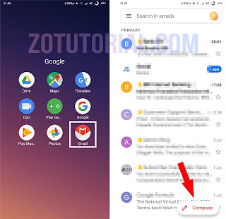 Format dan Cara Kirim E-Mail di HP Smartphone Android