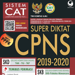 Unduh Buku Materi CPNS 2019, Super Diktat CAT CPNS 2019-2020, https://bloggoeroe.blogspot.com/