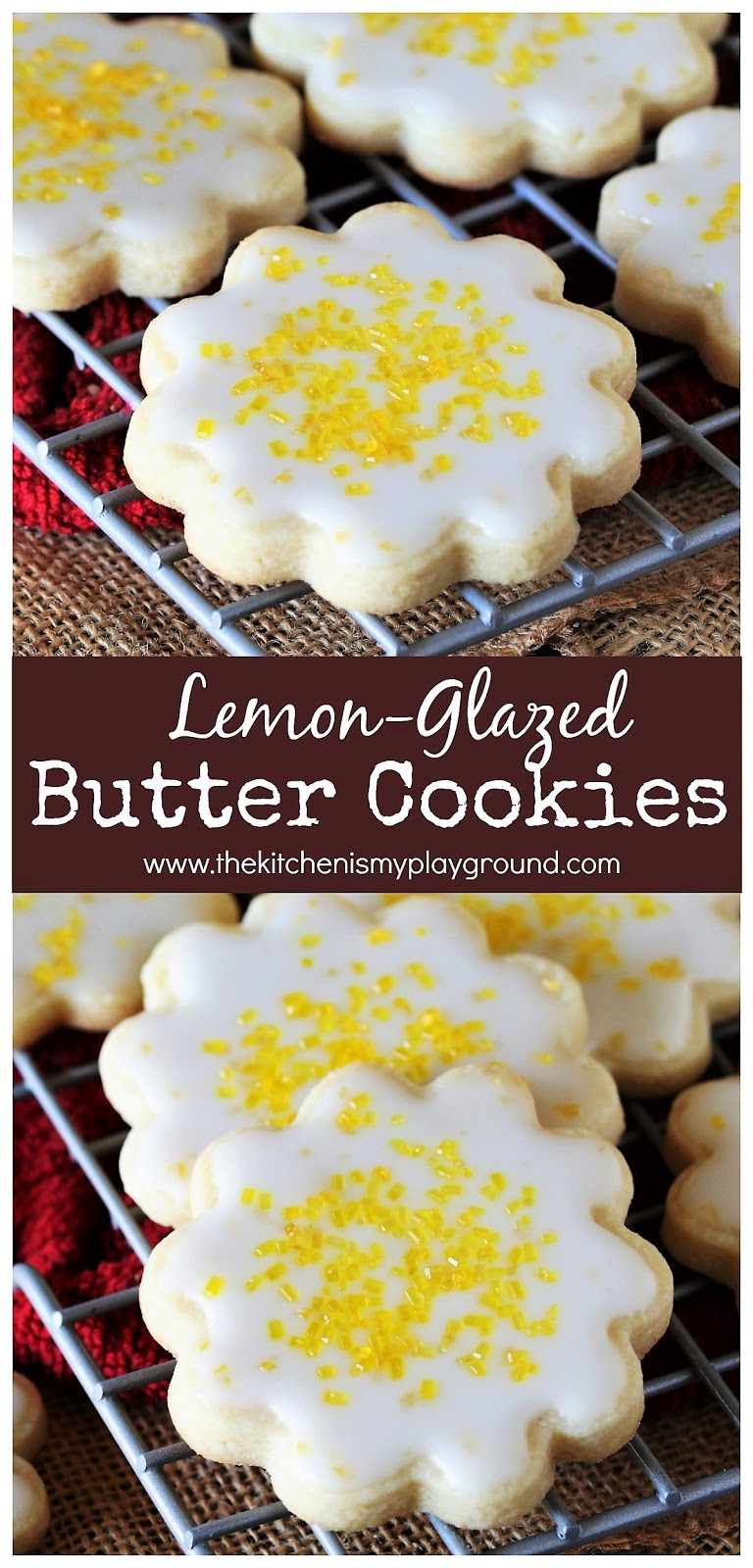 LemonGlazed Butter Cookies The Kitchen is My Playground