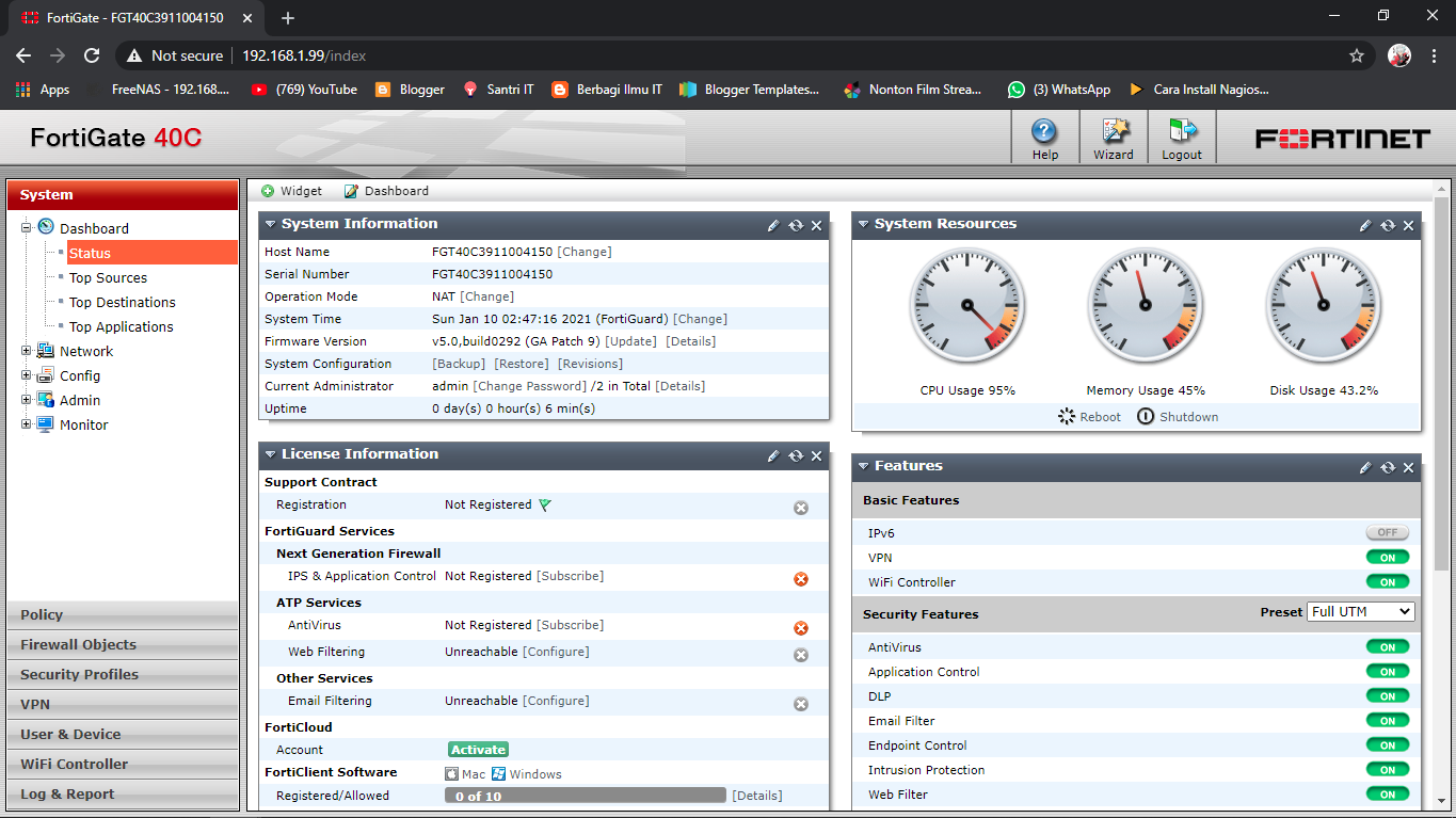 Cara Melakukan Factory Reset Fortigate 40C F.Mark