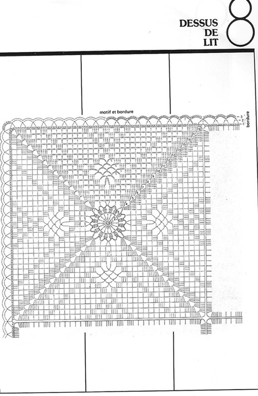 ажурный квадрат крючком. подушка крючком схема. квадратная скатерть крючком схемы. наволочка крючком схемы. схема и описание вязания чехла для подушки крючком.