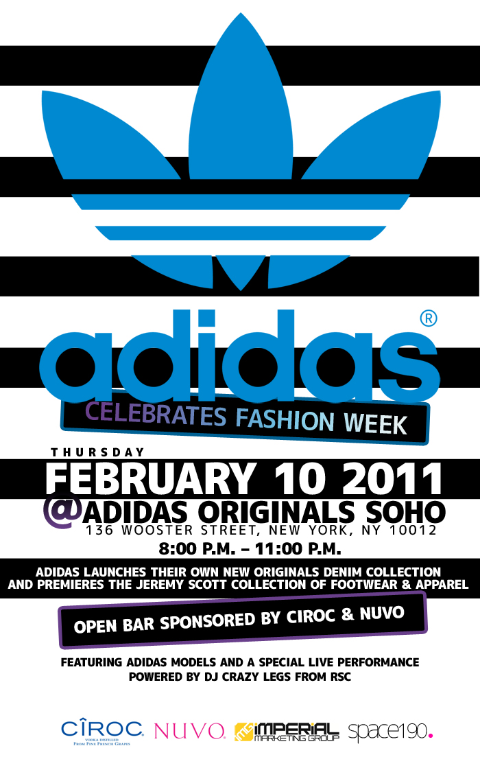 LuxuriousPROTOTYPE: Invite: Adidas Fashion Week Event | Launch of New ...