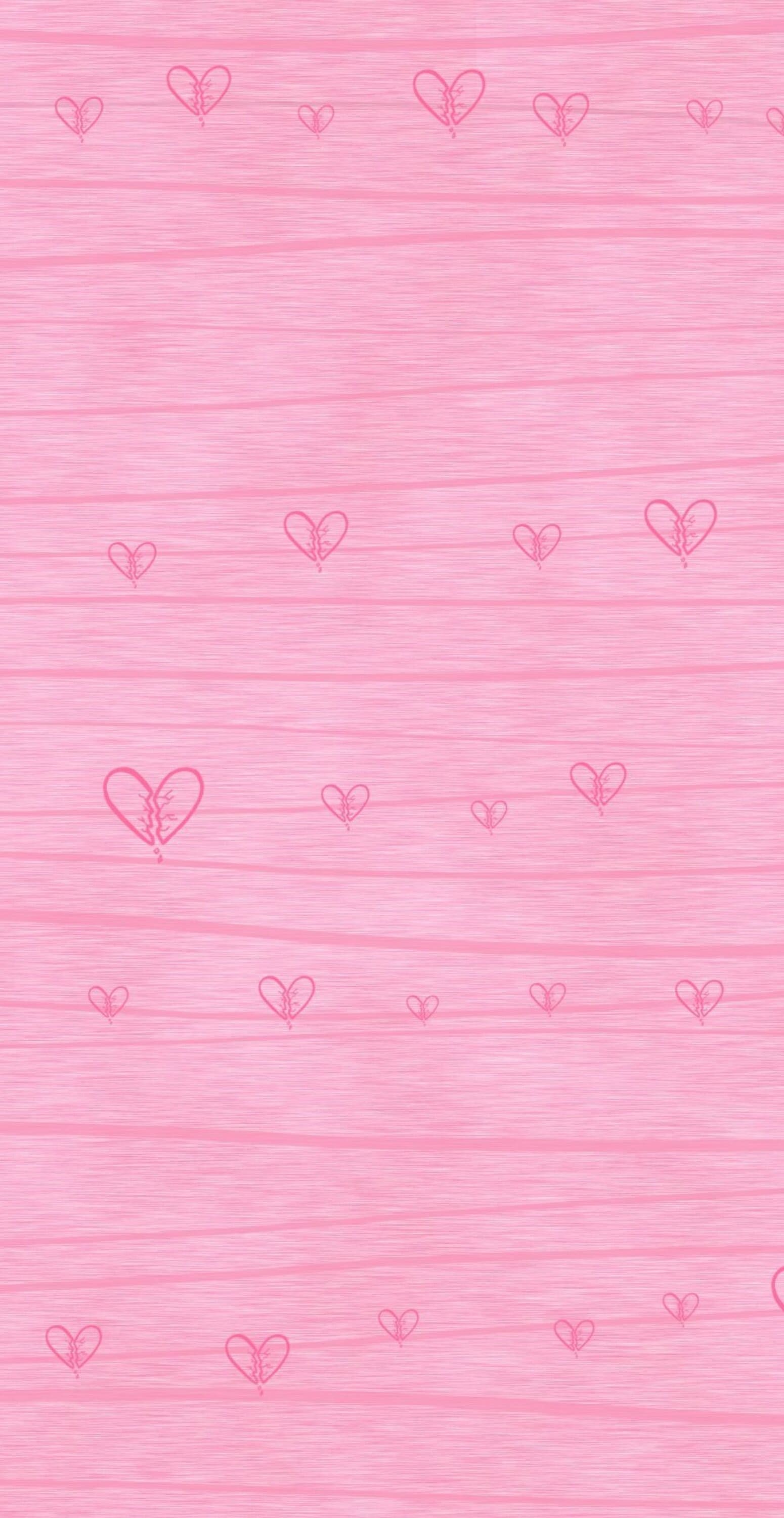 خلفية قلوب وردية للبنات حلوه HD 