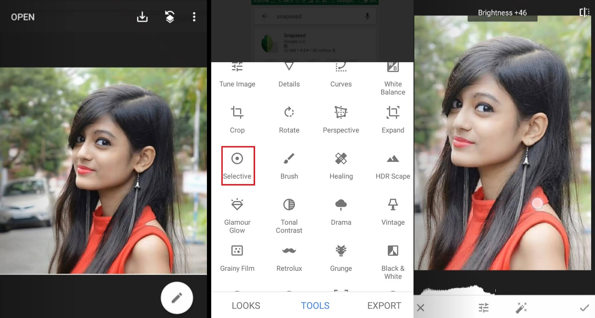 How To Brighten/Glow Face In snapseed? Glow Face in Photo Using