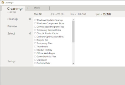 Download Cleanmgr+ 1.37.1170 Free junk, Unwanted Files Cleanup Tool Free