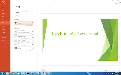 Cara Mudah Print di Ms Power Point dan Tipsnya 1