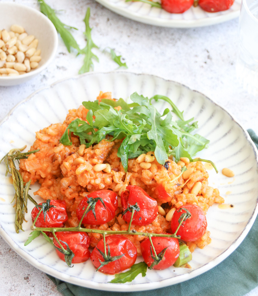 veganes Tomaten Risotto