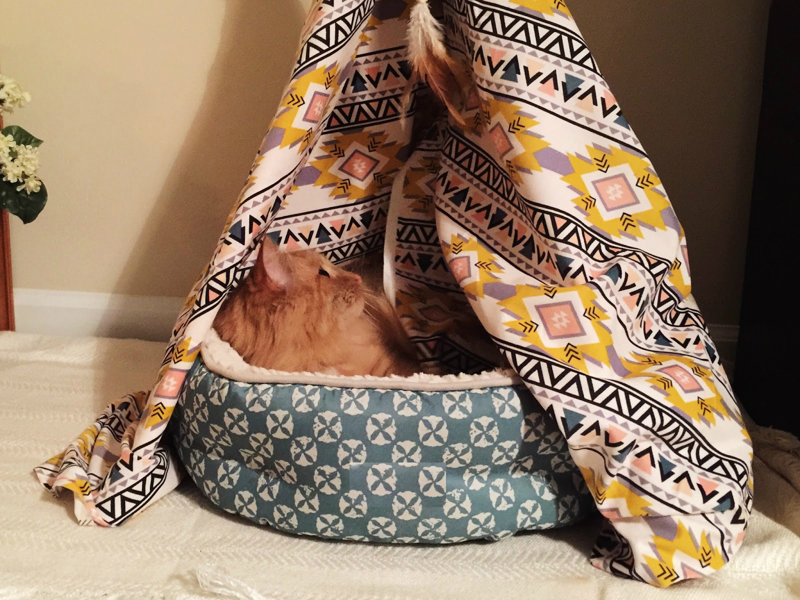 DIY Cat Bed TeePee A Paper Arrow