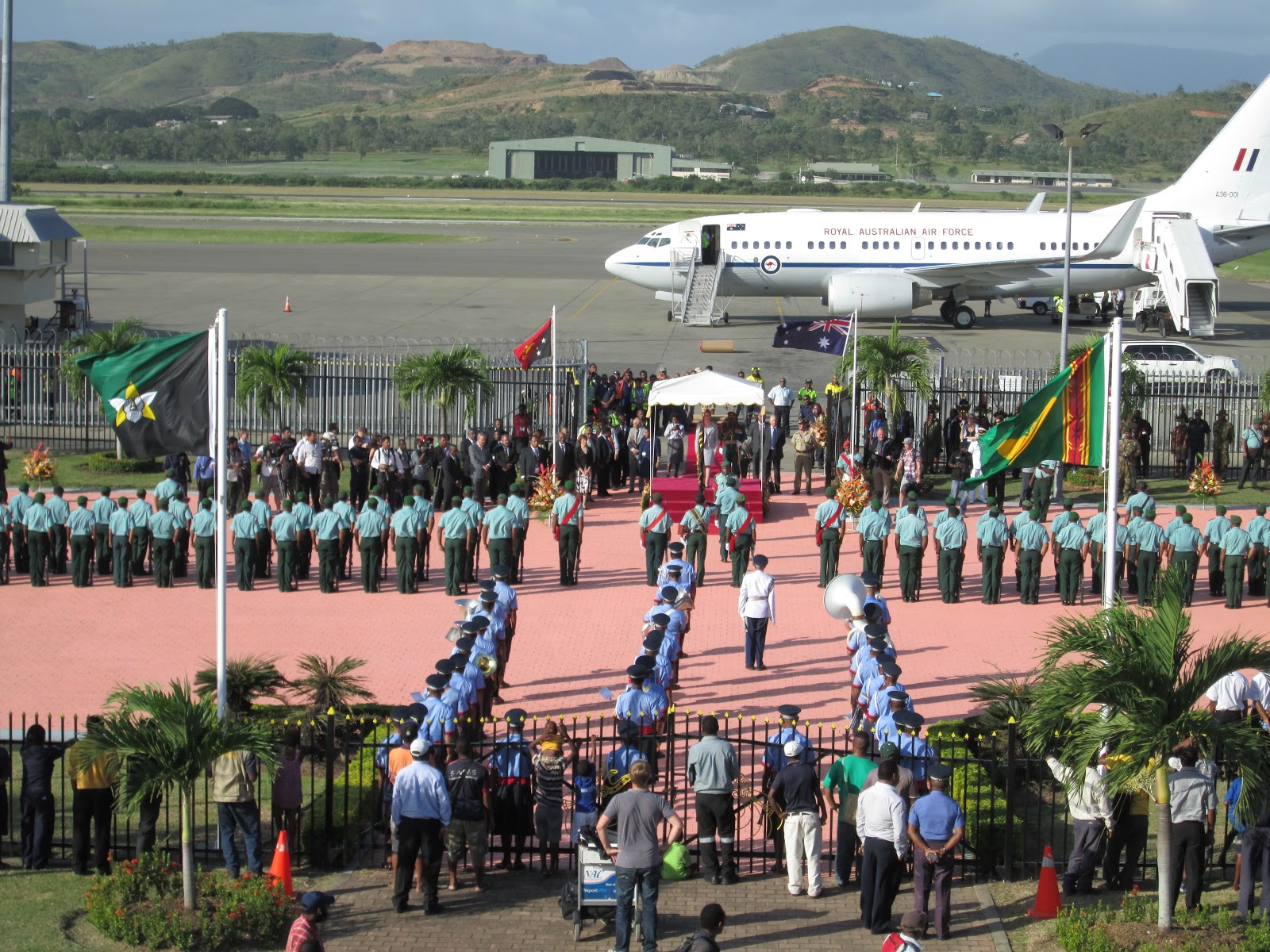 Typical of Foreign Dignitaries to Port Moresby, PNG