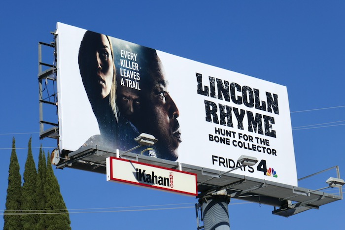 Lincoln Rhyme: Hunt for the Bone Collector billboard Lincoln Rhyme Hunt for Bone Collector billboard
