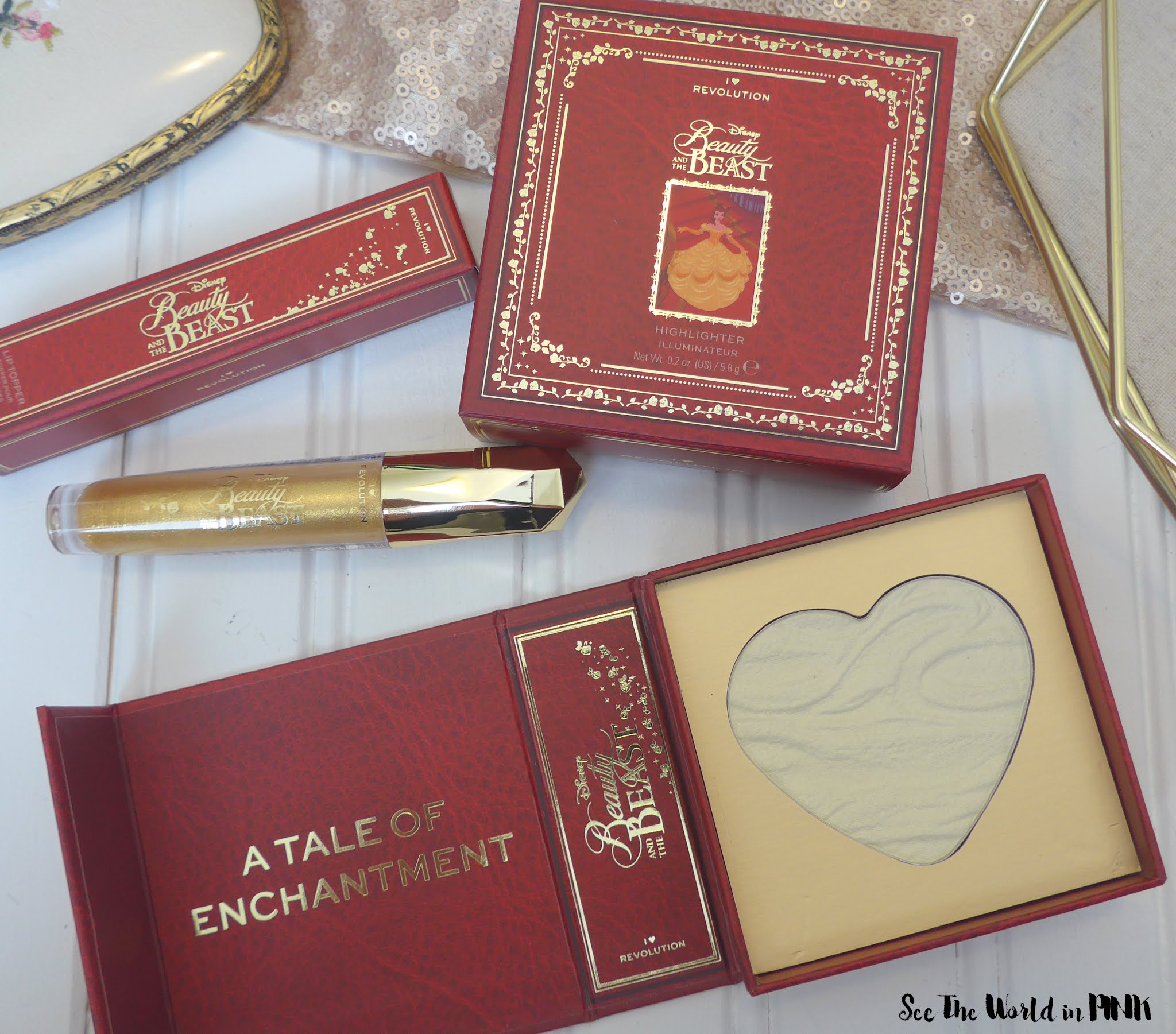 I Tried The Makeup Revolution "I Heart Revolution x Disney Fairytale Books Belle" Products So You Don't Have To...