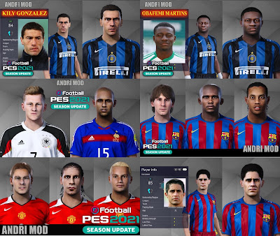 PES 2021 Classic FacePack 2 by Andri Mod