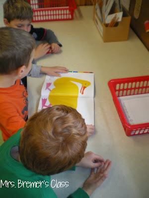 Brown Bear story activities and color word Kindergarten centers