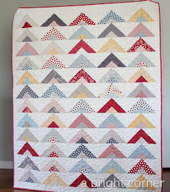 How to make a strip tube quilt - a jelly roll quilt tutorial from A Bright Corner