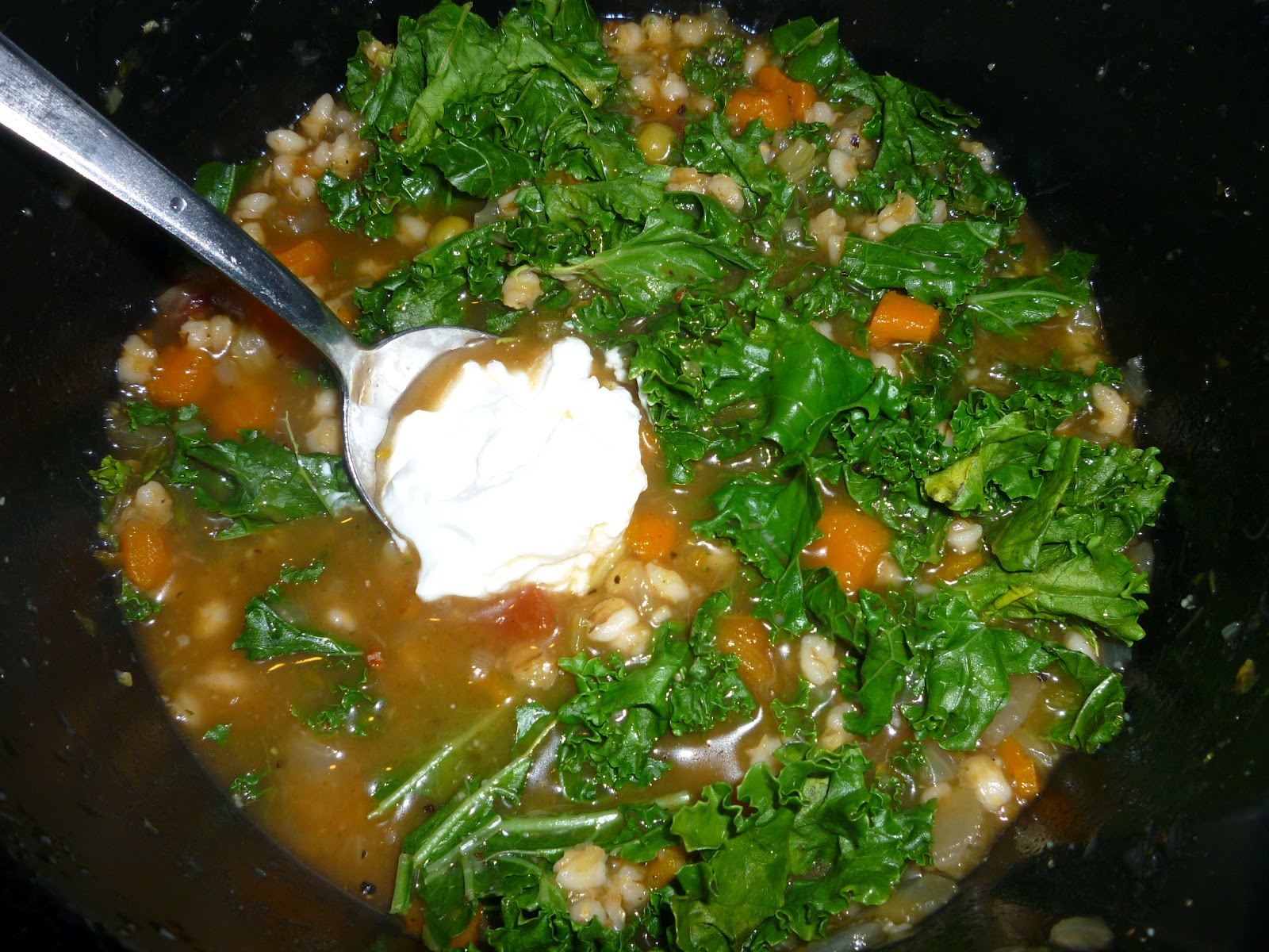 Kale Tales: Vegetable Barley Soup with Kale