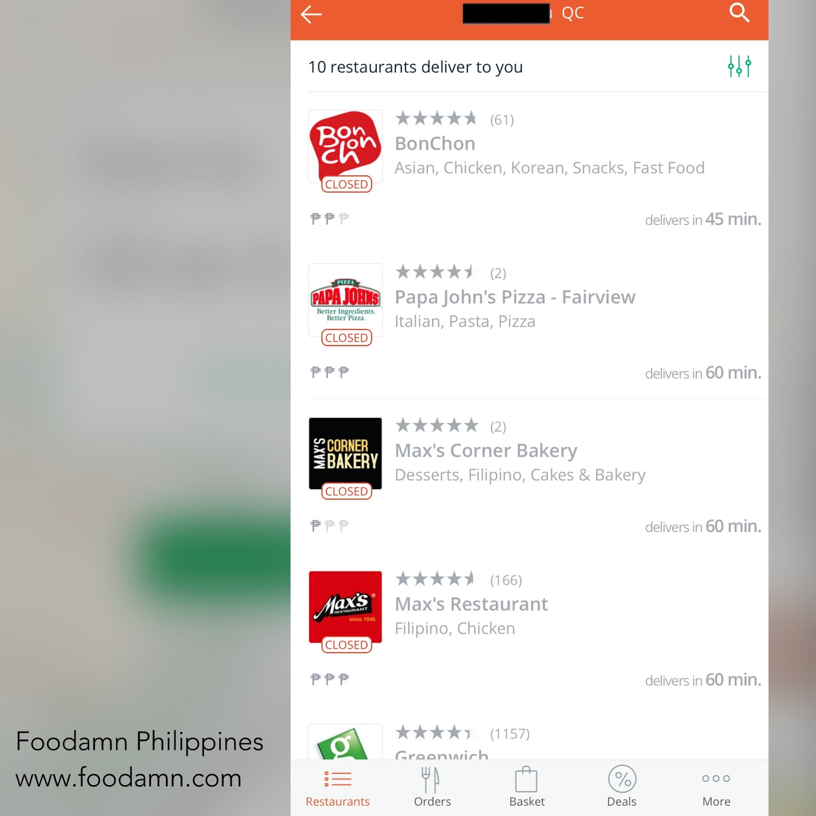 Foodamn Philippines FOODPANDA App Delivers Right at your Doorstep