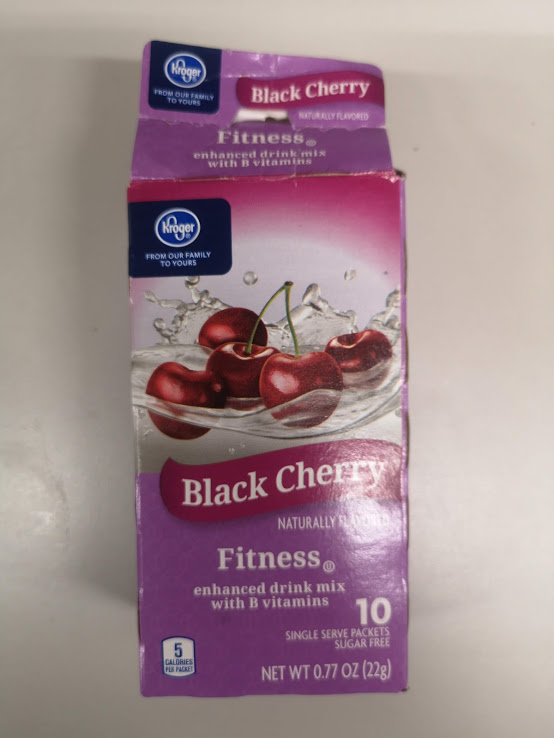 Kroger Black Cherry Fitness Drink Mix Sticks (Kroger)