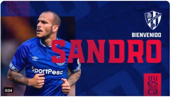 Oficial: SD Huesca, firma Sandro Ramírez