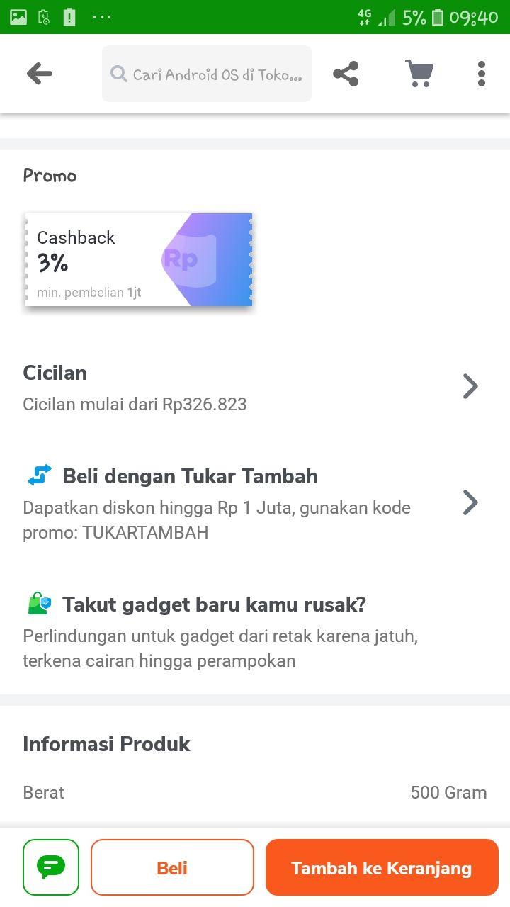 PENGALAMAN & REVIEW TUKAR TAMBAH HANDPHONE DI TOKOPEDIA REDMI 8A PRO