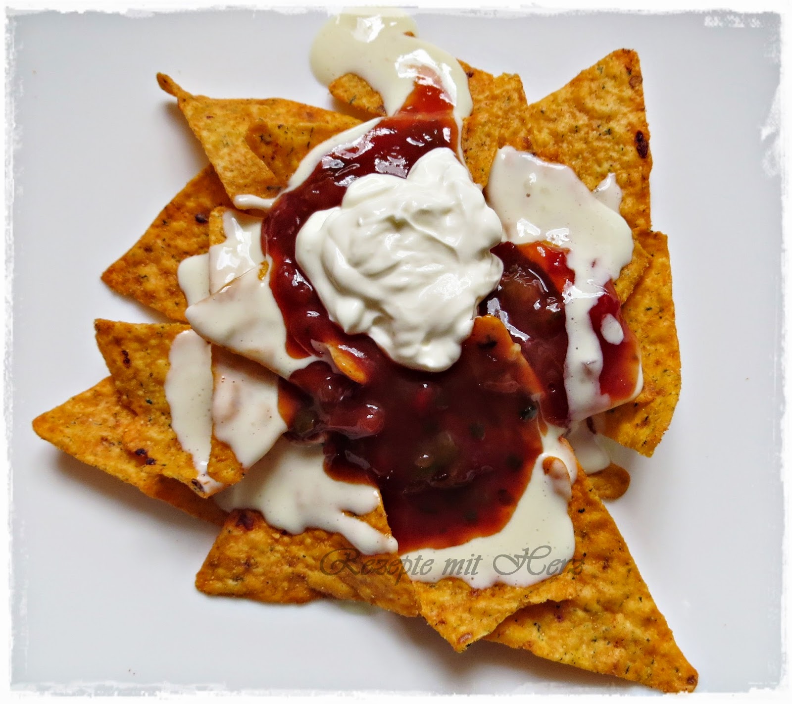 Rezepte mit Herz: Taco Salat mit Salsa &amp; Käse Sauce