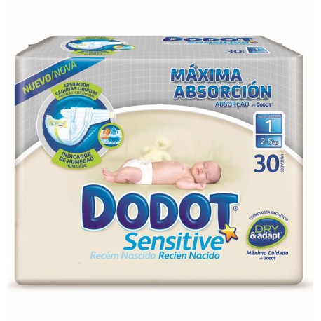 Dodot Sensitive Extra Pañales Bebé desde 19 céntimos - Tallas 1, 2, 3, 4,  5, 6