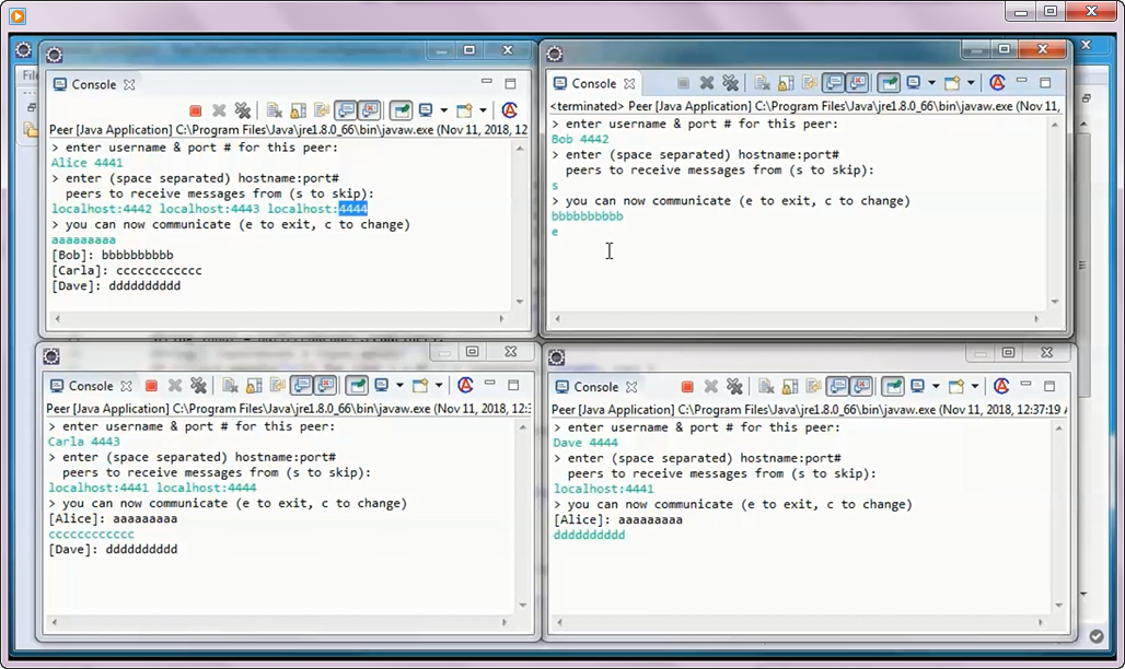 Prototype Project Peer to Peer (P2P) w/ JAVA