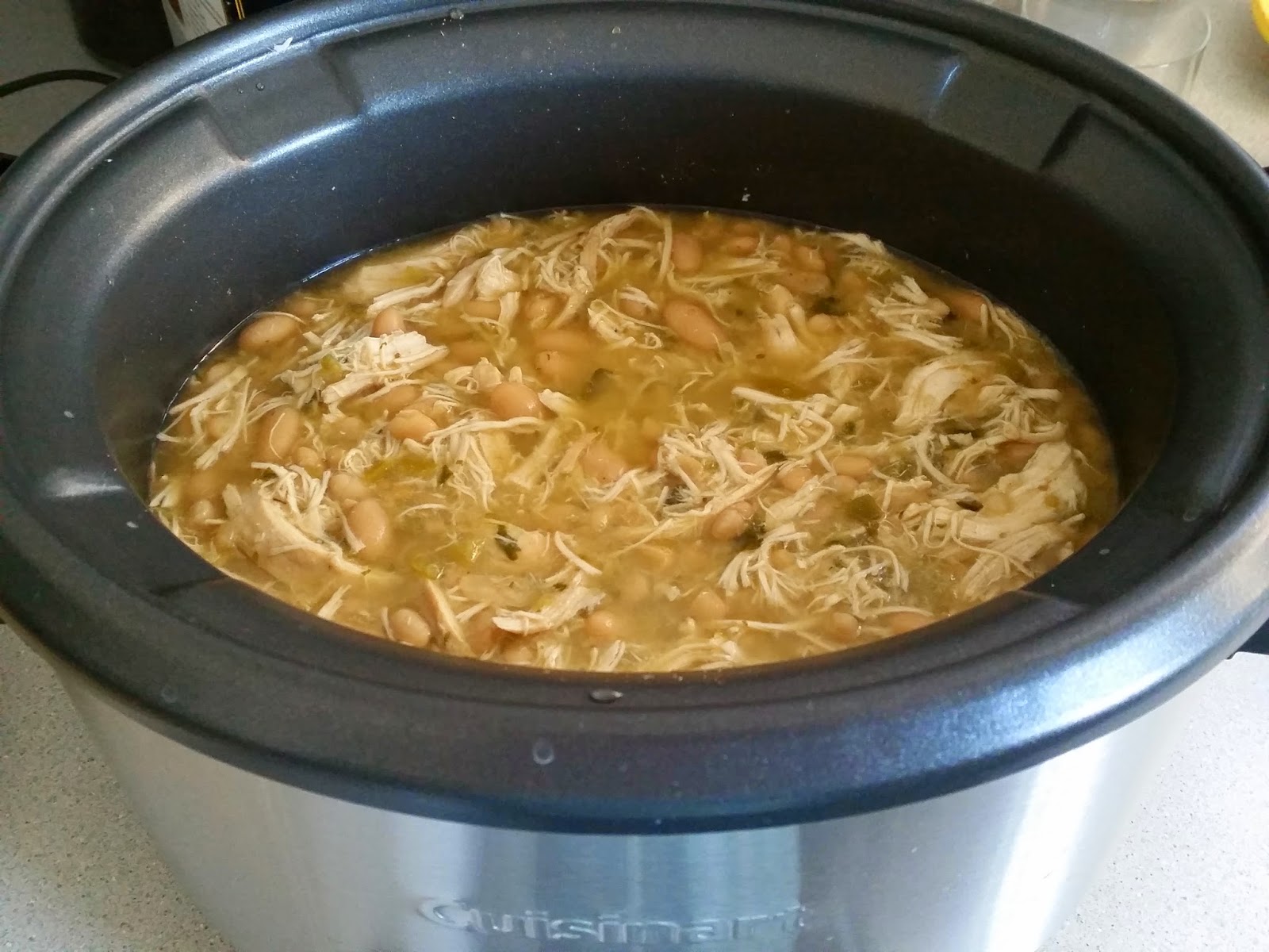 Kiss the Cook SlowCooker White Bean Chicken Chili Verde
