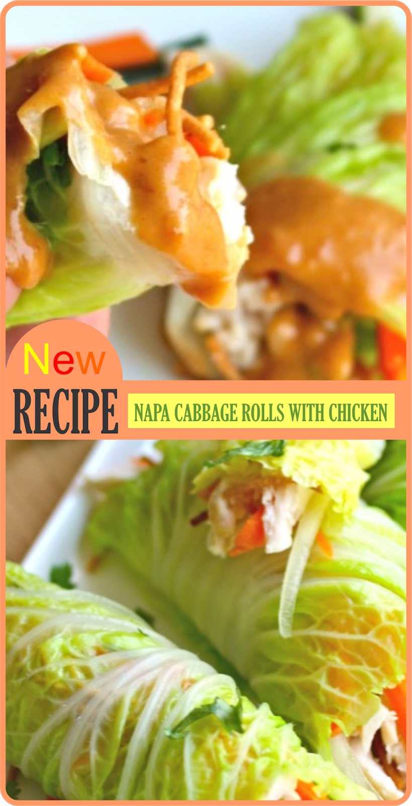 NAPA CABBAGE ROLLS WITH CHICKEN Amzing Food