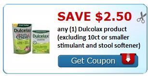 $2.50 any (1) Dulcolax product