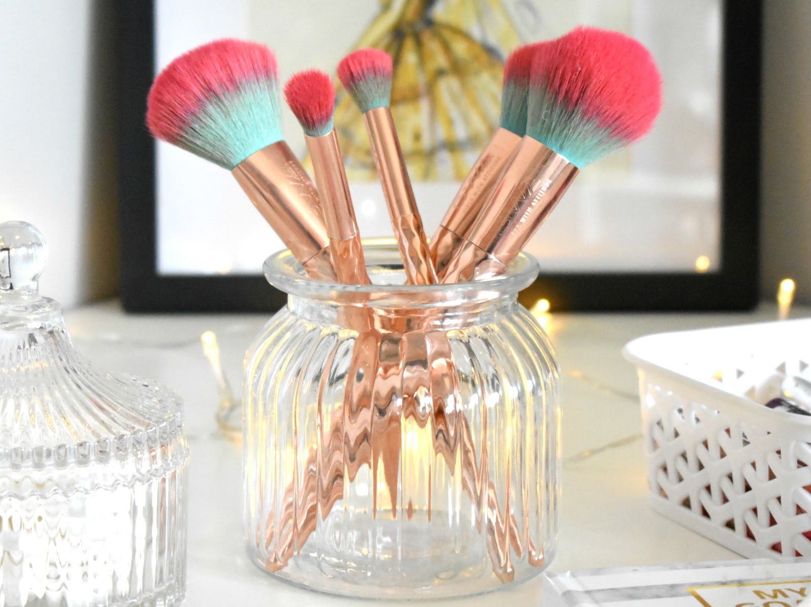 Makeup Brush Holders – Tagged Brush Holder– Pretty Sparkle Designs