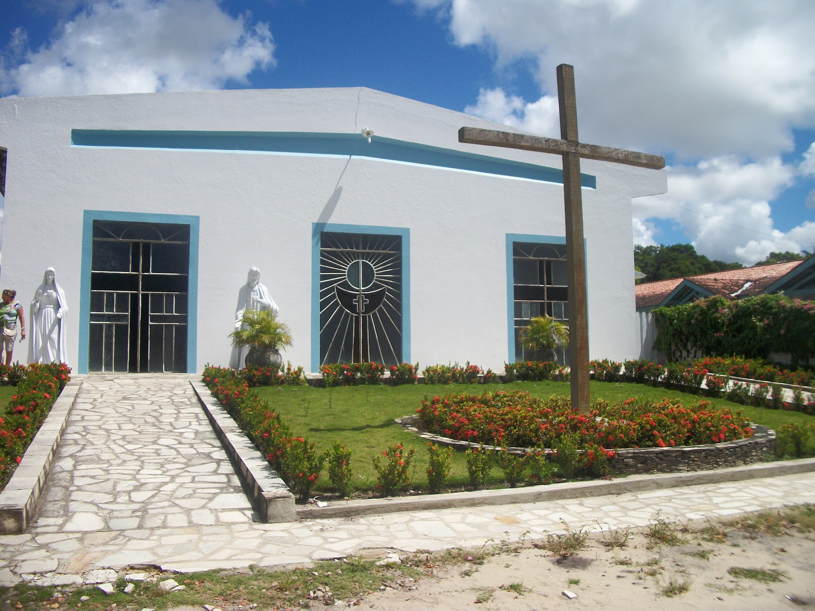 Grupo da visita a comunidade Servos de Maria