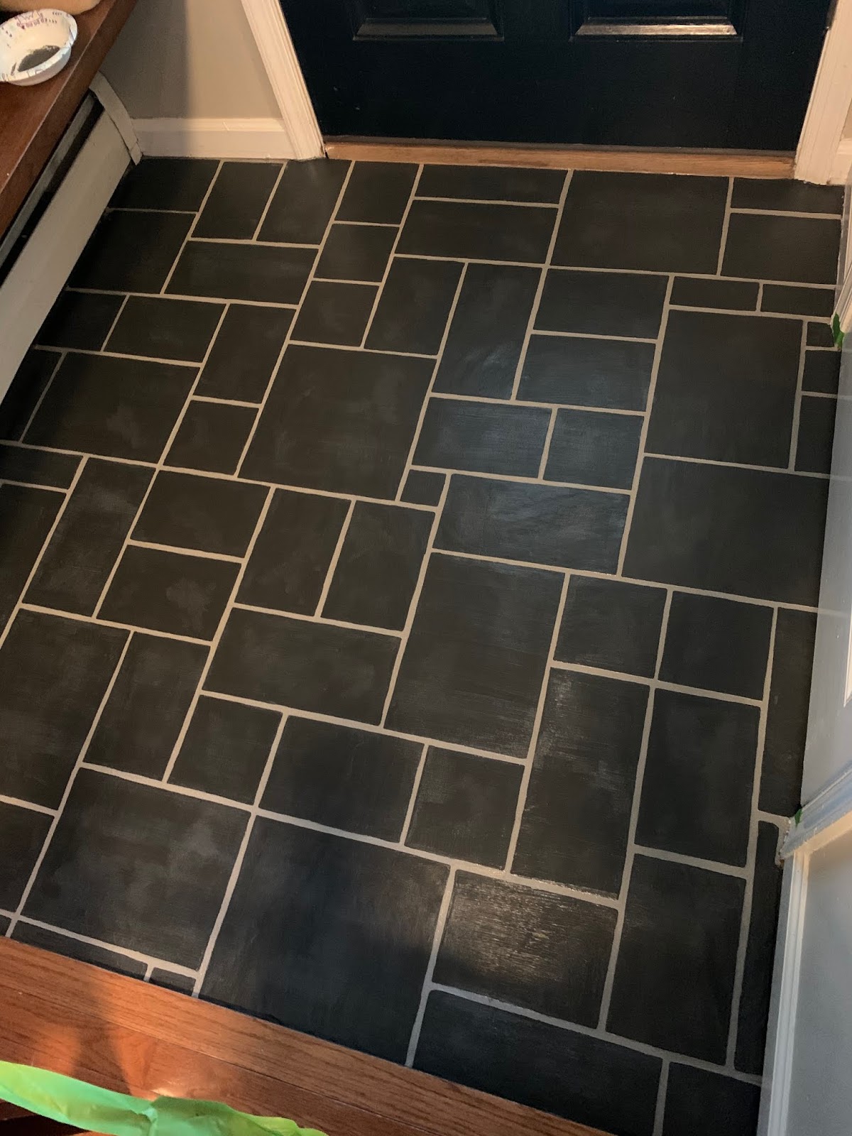 meg & the martin men Painting Tile to Look Like Slate